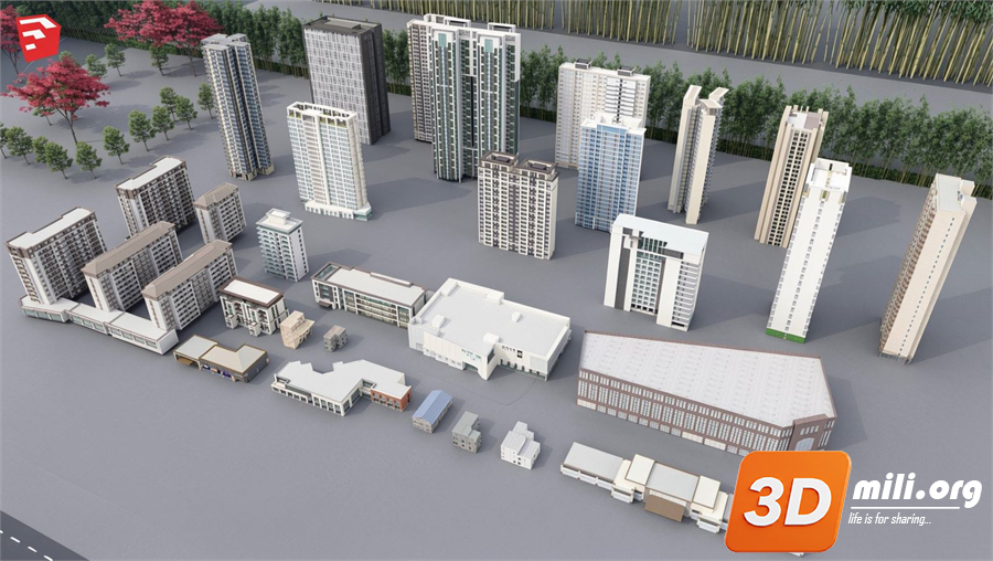 Environment element Skp Files 